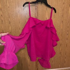 Jealous Tomato Off The Shoulder Ruffle Top